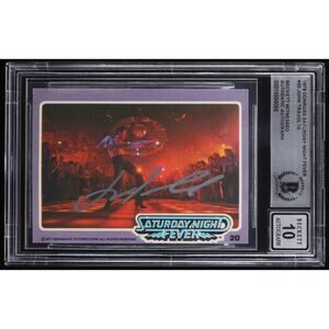 John Travolta Signed 1978 Donruss Saturday Night Fever #20 (BGS | Autograph Grad